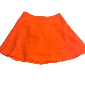 Product: Neon Orange zip up skirt